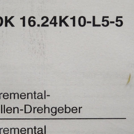 Baumer BDK16.24K10-L5-5 BDK 16.24K10-L5-5 Inkremental-Wellen-Drehgeber / Neu - Maranos.de