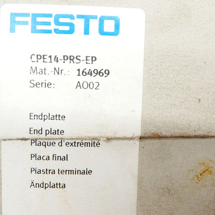 Festo Endplatte CPE14-PRS-EP / 164969 / Neu OVP