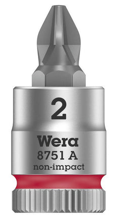 Wera 8751 A PH 2 x 28mm Zyklop Bitnuss mit 1/4" Steckschlüssel 05003351001 - Maranos.de