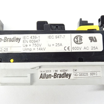 Allen-Bradley 140-S2-25 Hilfsschütz Schalter 140S225 + 140-GS3225