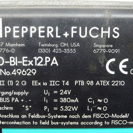 Pepperl+Fuchs FD0-BI-Ex12.PA / 49629 FDO-BI-Ex12.PA - Maranos.de