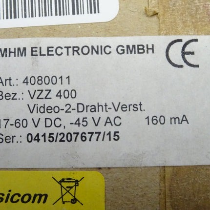 MHM Electronic VZZ400 Video-2-Draht-Verstärker neu-versiegelt