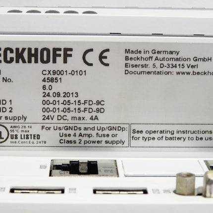 Beckhoff CX9001-0101 CPU module CX9000-N010 CX9000-N000 - Maranos.de