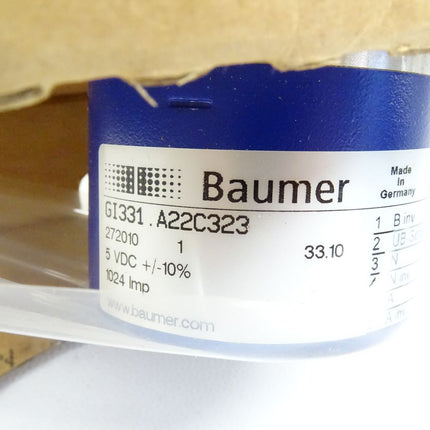 Baumer electric GI331.A22C323 inkrementaler Drehgeber 272010 / 5VDC NEU-OVP