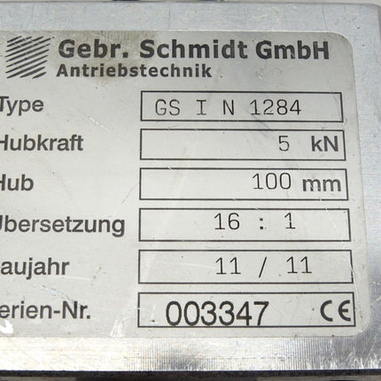 Gebr. Schmidt Antriebstechnik GSIN1284 / GS I N 1284