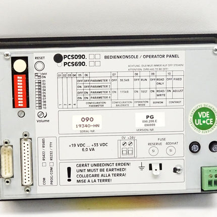 Mikron Lauer PCS090 Bedienkonsole Operator Panel - Maranos.de