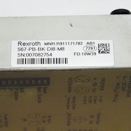 Rexroth S67-PB-BK-DI8-M8 / R911171782