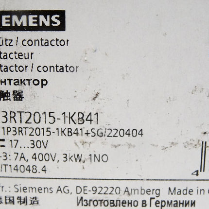 Siemens Schütz 3RT2015-1KB41 / Neu OVP