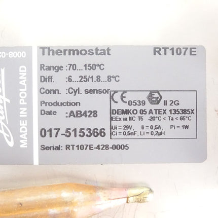 Danfoss Thermostat RT107E / 017-515366 / Neu OVP
