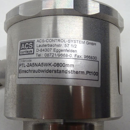 ACS Einschraubwiderstandstherm.PT100 / PTL-2A5NA5WK-0800mm