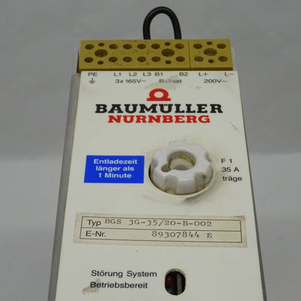 Baumüller BGS 3G-35/20-B-002 Servoregler Regelung - Maranos.de