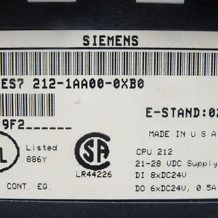 Siemens S7-200 CPU212 6ES7212-1AA00-0XB0 / 6ES7 212-1AA00-0XB0
