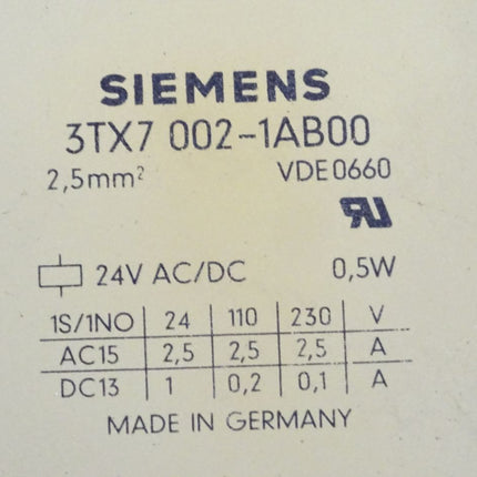 Siemens 3TX7002-1AB00 / 3TX7 002-1AB00 Ausgangskoppel Relaiskoppler