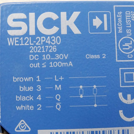 Sick 2021726 Lichtschranke Laser WE12L-2P430 / Neu - Maranos.de