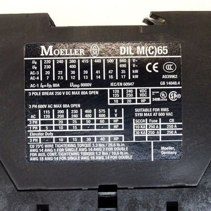 Moeller DILM(C)65 + DILM150-XHI22