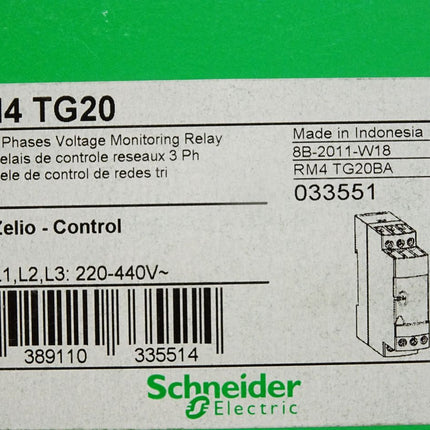 Schneider Electric RM4TG20 RM4 TG20 Zelio Control Relais / Neu OVP - Maranos.de