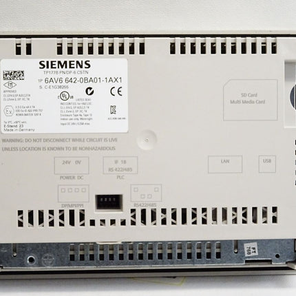 Siemens Panel TP177B PN/DP-6 CSTN 6AV6642-0BA01-1AX1 6AV6 642-0BA01-1AX1 Erneuert - Maranos.de