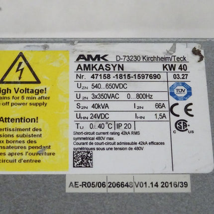 AMK AMKASYN KW40 / KW 40 / 40kVA / 47158 / 03.27