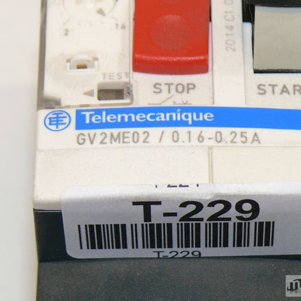 Telemecanique GV2ME02/0.16-0.25A Motorschutzschalter GV2ME02/0.16-0.25A