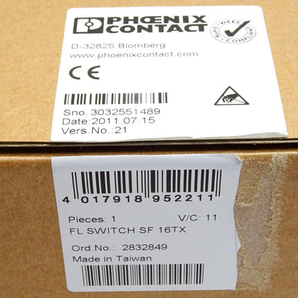 Phoenix Contact 2832849 FL SWITCH SF 16TX Industrial Ethernet Switch / Neu OVP - Maranos.de