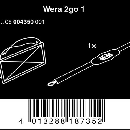 Wera 05004350001 2go 1 Werkzeug-Träger - Maranos.de