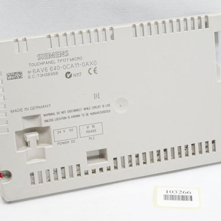Siemens Backcover Rückschale Panel Touch TP177 Micro 6AV6640-0CA11-0AX0 6AV6 640-0CA11-0AX0 - Maranos.de