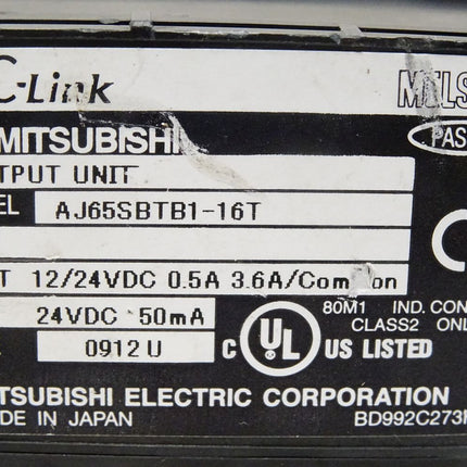 Mitsubishi Ouptut Unit AJ65SBTB1-16T