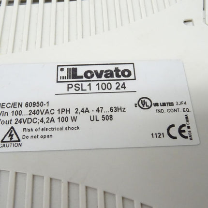 Lovato PSL1 100 24 RAIL SWITCHING POWER SUPPLY,