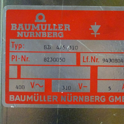Baumüller BZF 4/5/310 Stromrichtgerät