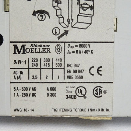 Klöckner Moeller NHI2-11S-PKZ0 Hilfsschalter - Maranos.de