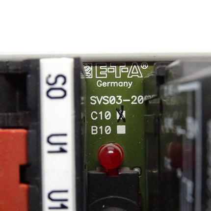 E-T-A SVS03-20 C10 Adapter P10-A12-A50 Stromverteilungssystem bestückt