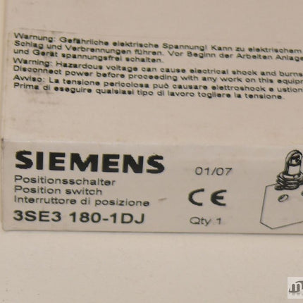 NEU-OVP Siemens 3SE3180-1DJ Positionsschalter 3SE3 180-1DJ Postition Switch