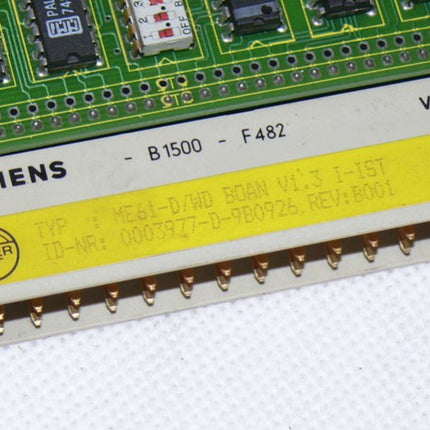 Siemens ME61-D/WD BOAN V1.3 I-IST, Beier Id. Nr.: 0003977-D-9B0926 Rev.:B001