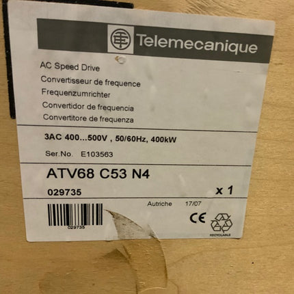 Schneider Telemecanique ATV68C53N4  - ATV68 C53 N4 - 500kw NEU-OVP