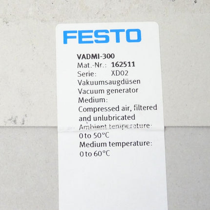 Festo VADMI-300 Vakuummodul Nr. 162511 - XD02 - NEU-OVP
