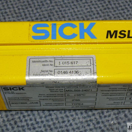 Sick MSLS03-24071 Lichtschranke Sender 1015617 Lichtvorhang