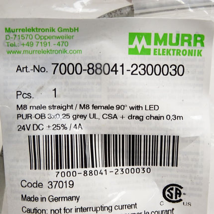 Murr Elektronik Kabel 7000-88041- 2300030 / Neu OVP - Maranos.de