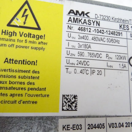 AMK AMKASYN KES120 / 46812-1042-1248291 / v04.01 / Servomodul