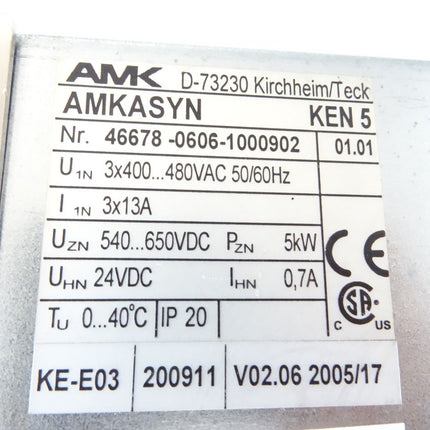 AMK AMKASYN KEN5 / 46678-0606-1000902 / v01.01 / Servomodul