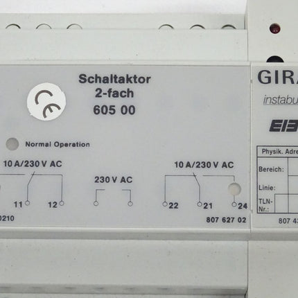 Gira 605 00 Schaltaktor 2-fach Instabus neu-OVP