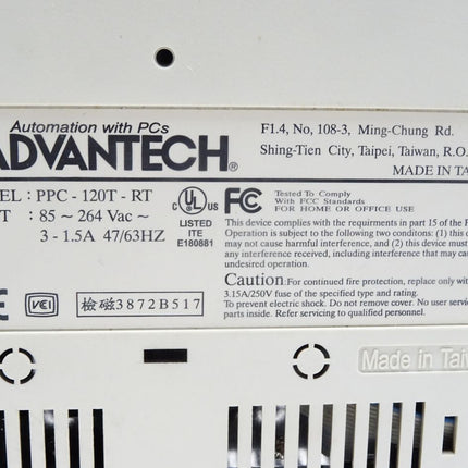 Advantech PPC-120T-RT Panel PC - Maranos.de