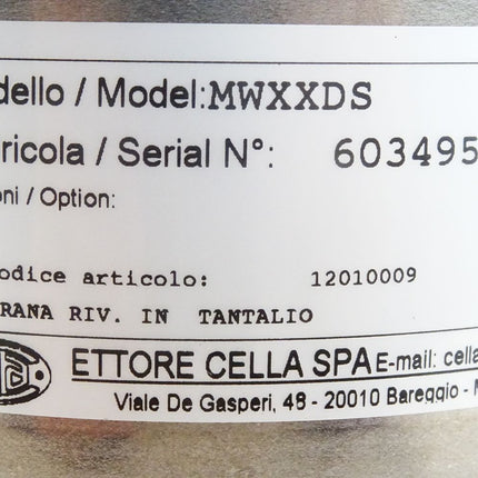 Wika Ettore Cella MWXXDS Plattenfeder-Druckschalter 0/10bar / Neu