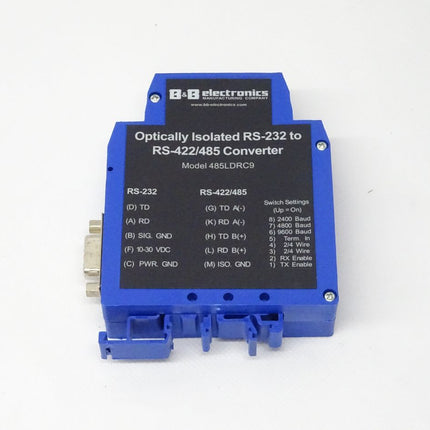 B&B Electronics 485LDRC9 Optically Isolated RS-232 to RS-244/485 neu