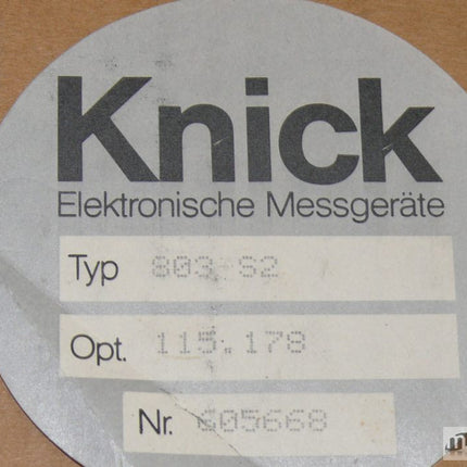 NEU-OVP Knick 803 S2 digital Anzeiger | Maranos GmbH