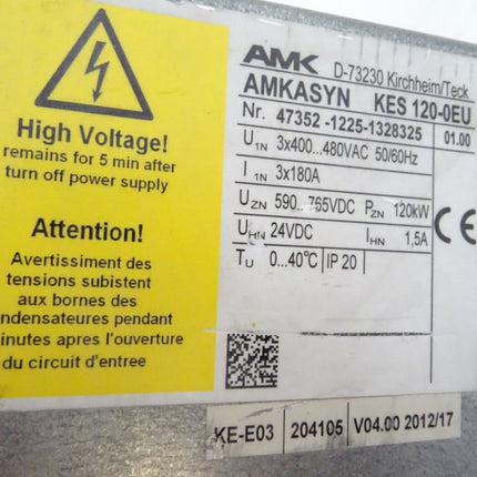 AMK AMKASYN KES120-0EU / 47352-1225-1328325 / v01.00 / Servomodul
