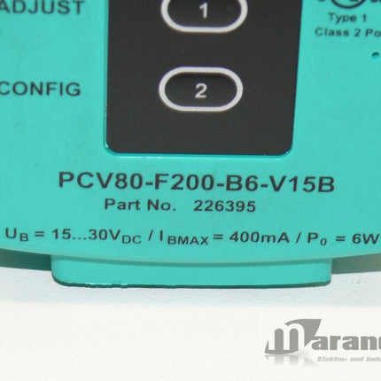 Pepperl+Fuchs PCV80-F200-B6-V15B Part: 226395 | Maranos GmbH