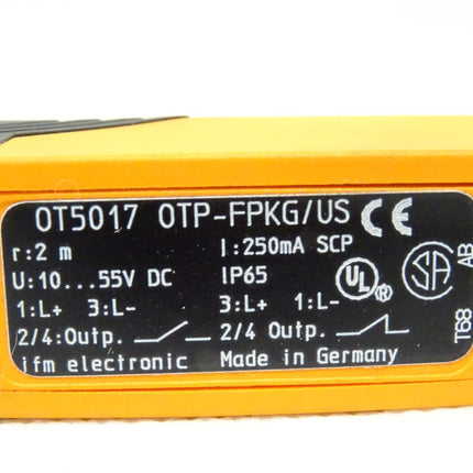 IFM electronic OT5010 Reflexlichtschranke OTP-FPKG/US-100-IPF in OVP