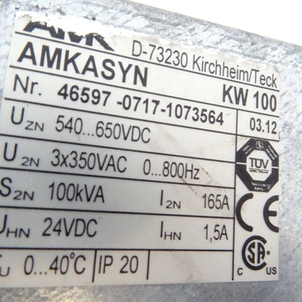 AMK AMKASYN KW100 / 46597-0717-1073564 / v03.12 / Servomodul