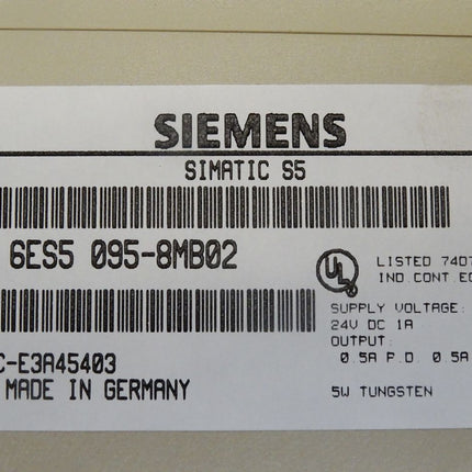 Siemens S5-95U 6ES5095-8MB02 / 6ES5 095-8MB02 / Neuwertig