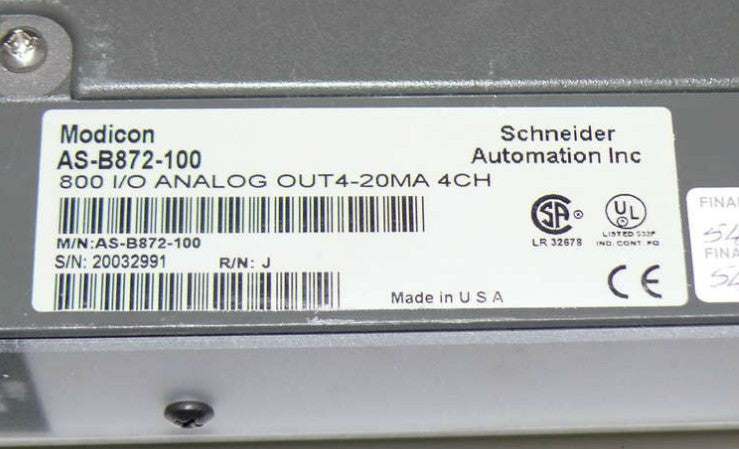 AEG Modicon Schneider Automation B872 // AS-B872-100 / ASB872100